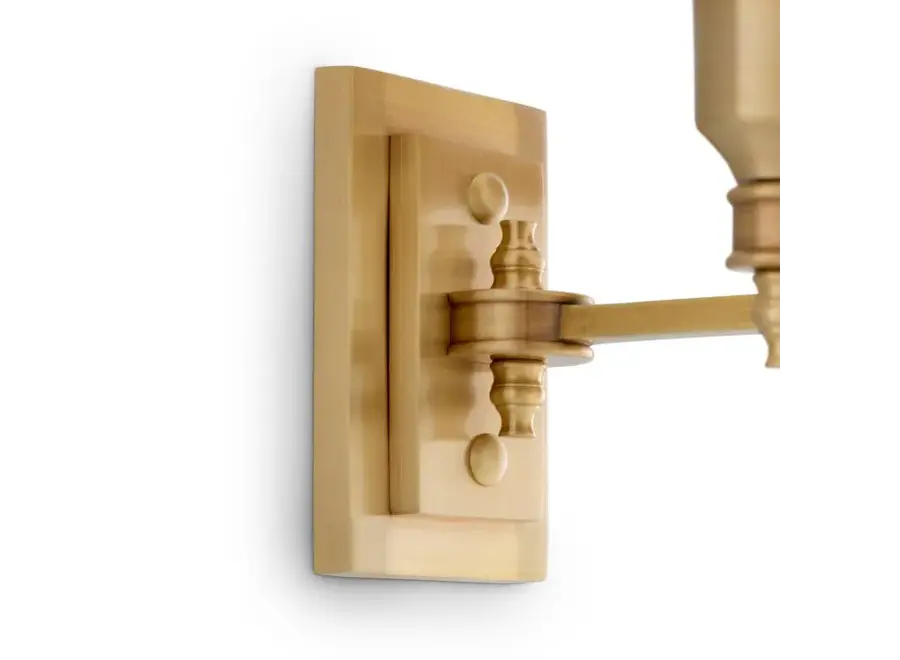 Lampe murale 'Lexington' - Double - Antique brass finish