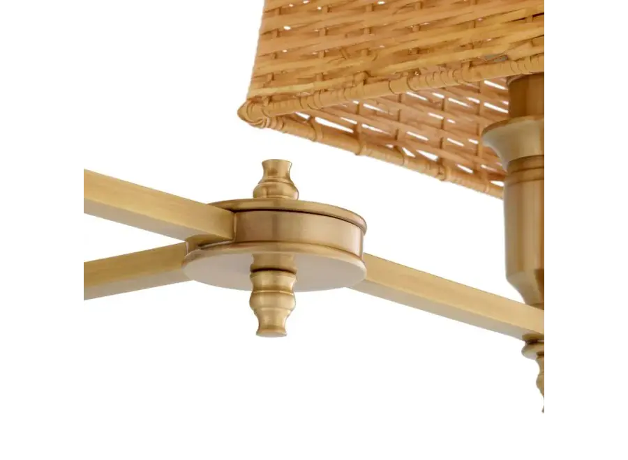 Wandlamp 'Lexington' - Double - Antique brass finish