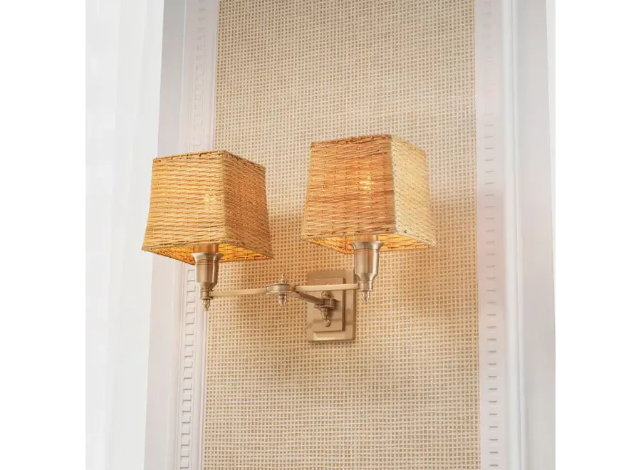 Wandlampe 'Lexington' - Double - Antique brass finish