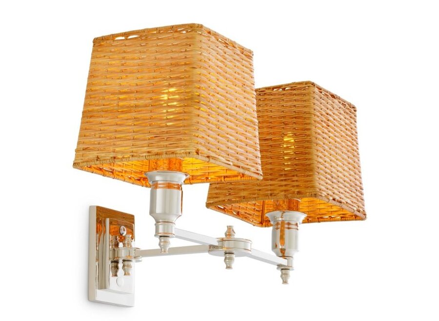 Wandlampe 'Lexington' - Double - Nickel finish