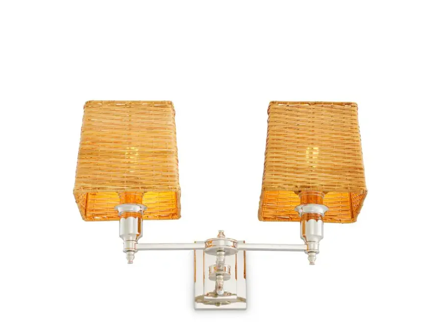 Wandlamp 'Lexington' - Double - Nickel finish