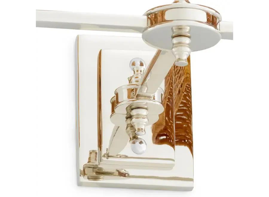Wall lamp 'Lexington' - Double - Nickel finish
