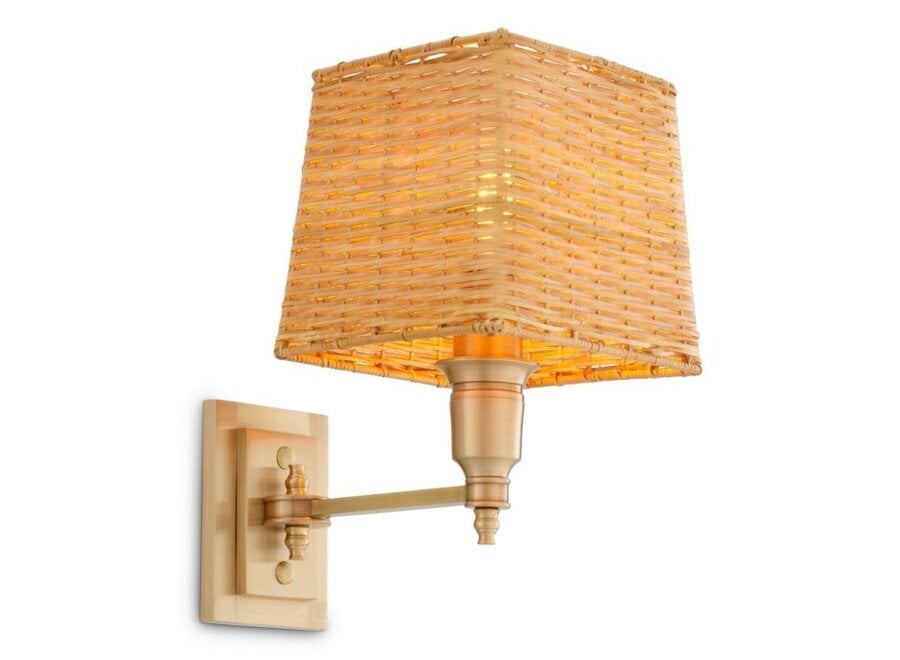 Wall lamp 'Lexington' - Single - Antique brass finish