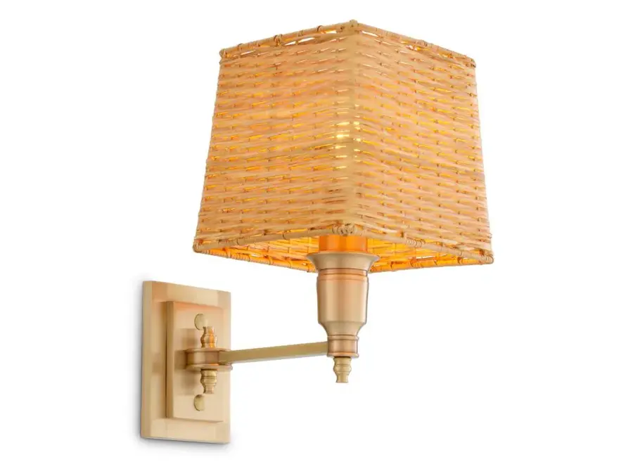 Lampe murale 'Lexington' - Single - Antique brass finish