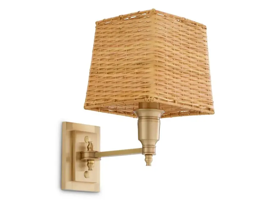 Wandlamp 'Lexington' - Single - Antique brass finish