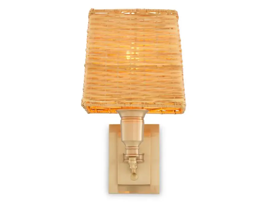 Wandlamp 'Lexington' - Single - Antique brass finish