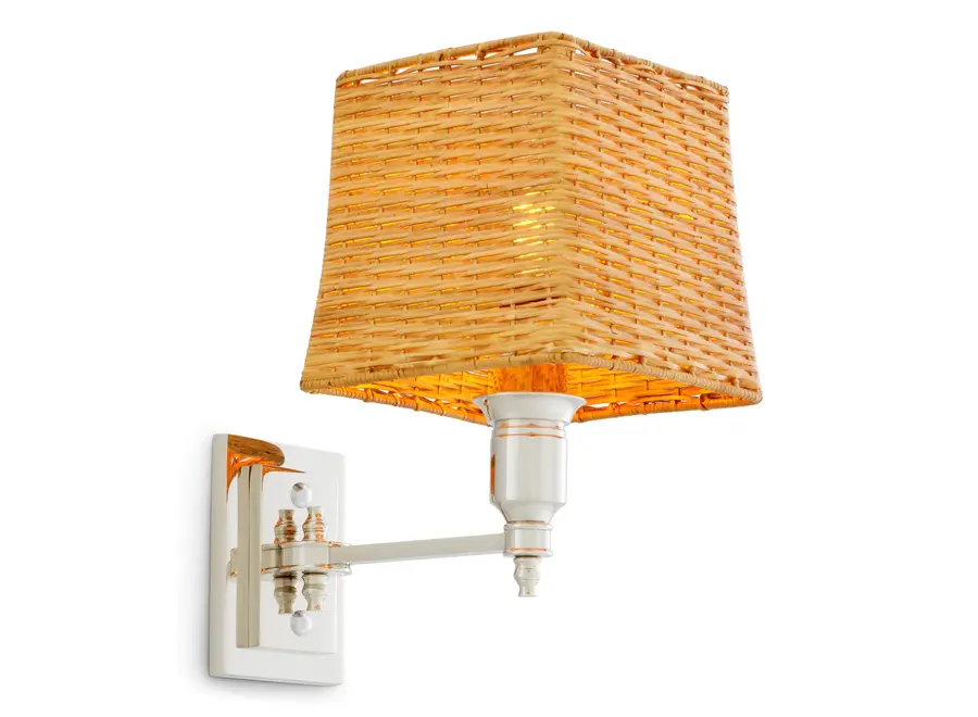 Lampe murale 'Lexington' - Single - Nickel finish