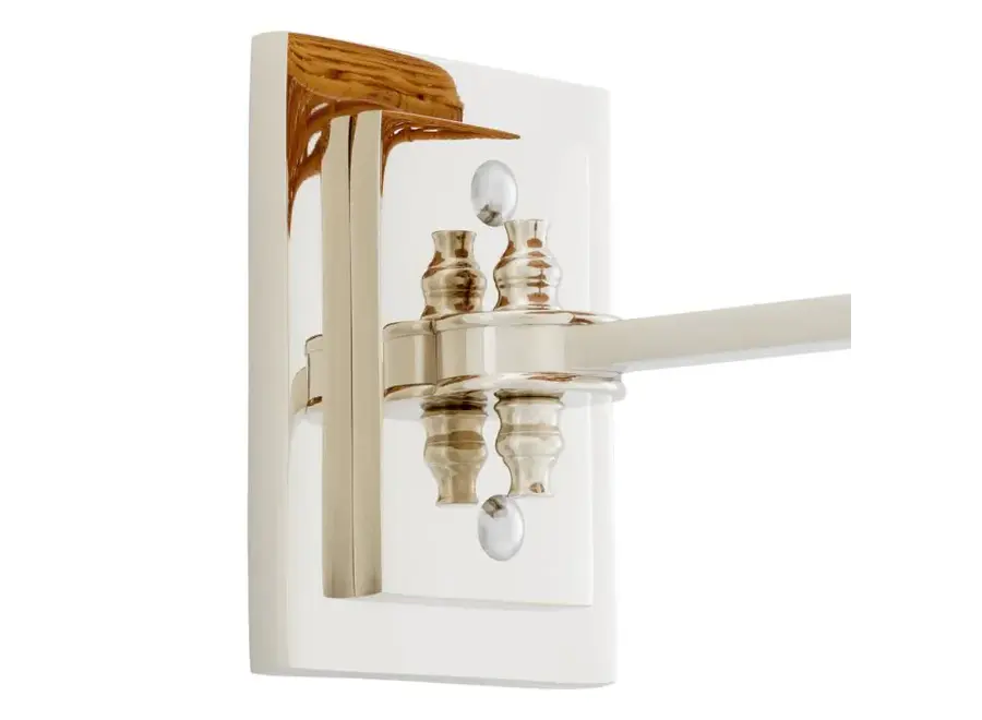 Lampe murale 'Lexington' - Single - Nickel finish