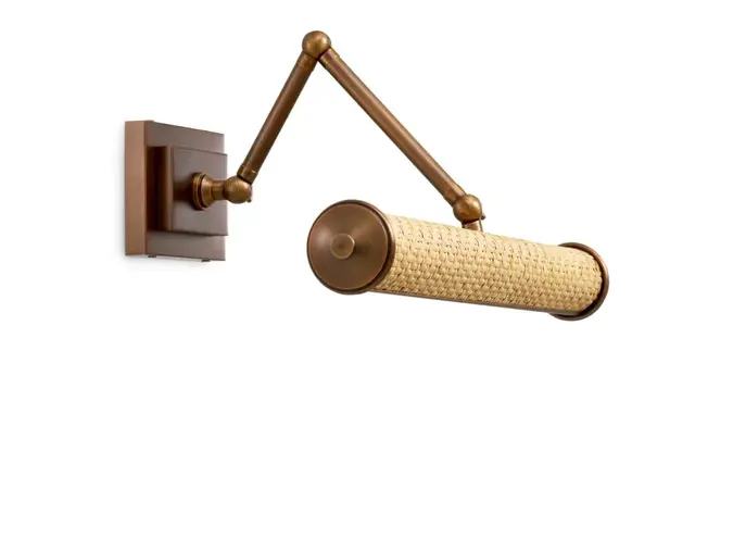 Wandlamp Luca - L - Rattan