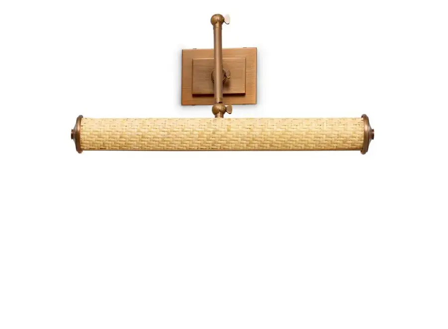 Wall lamp 'Luca' - L - Rattan