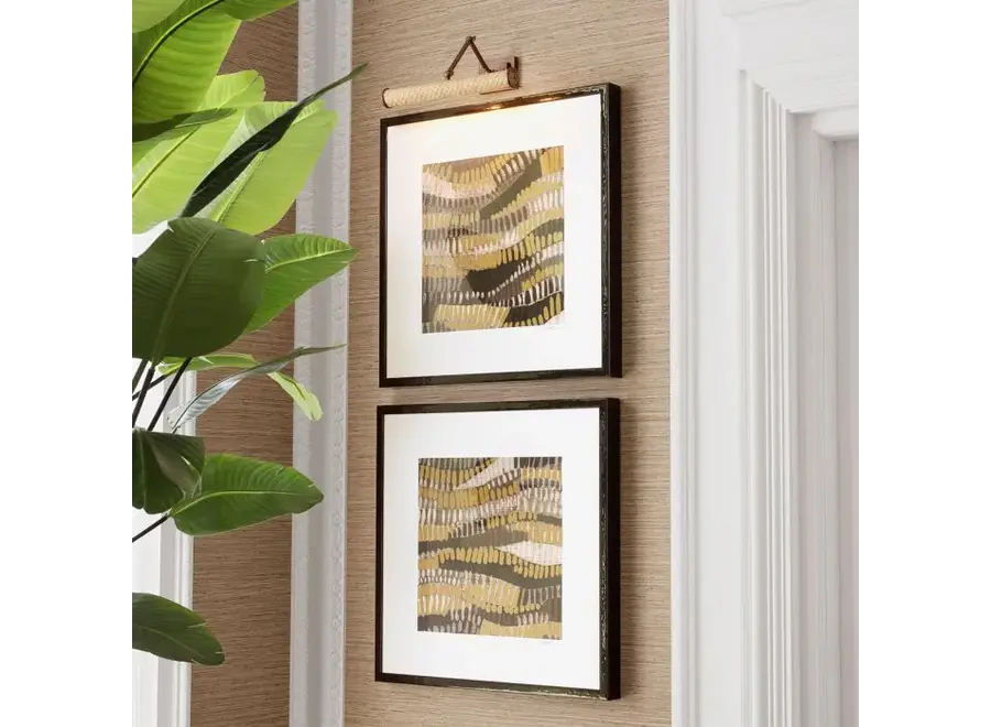 Wall lamp 'Luca' - L - antique brass finish