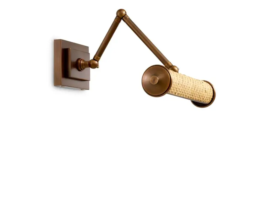 Wall lamp 'Luca' - S - Rattan