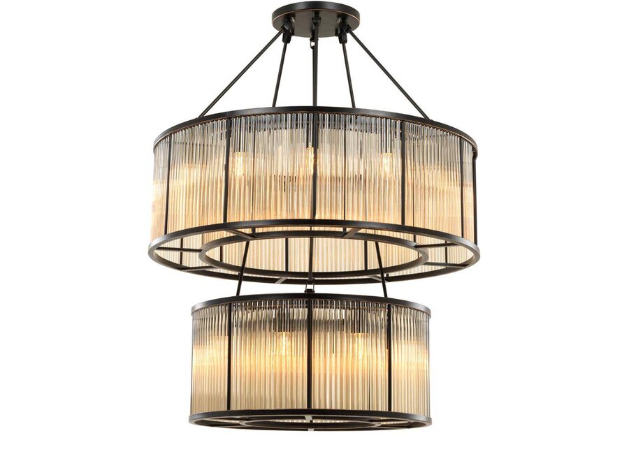 Lustre « Bernardi » en bronze, finition vintage - OL