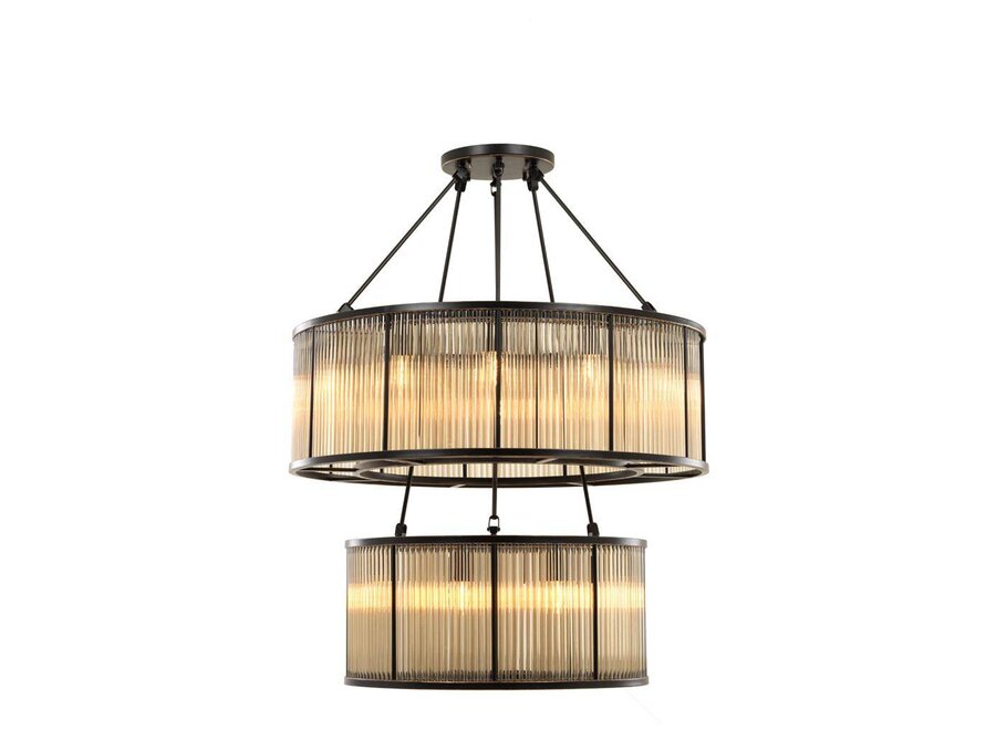 Lustre « Bernardi » en bronze, finition vintage - OL