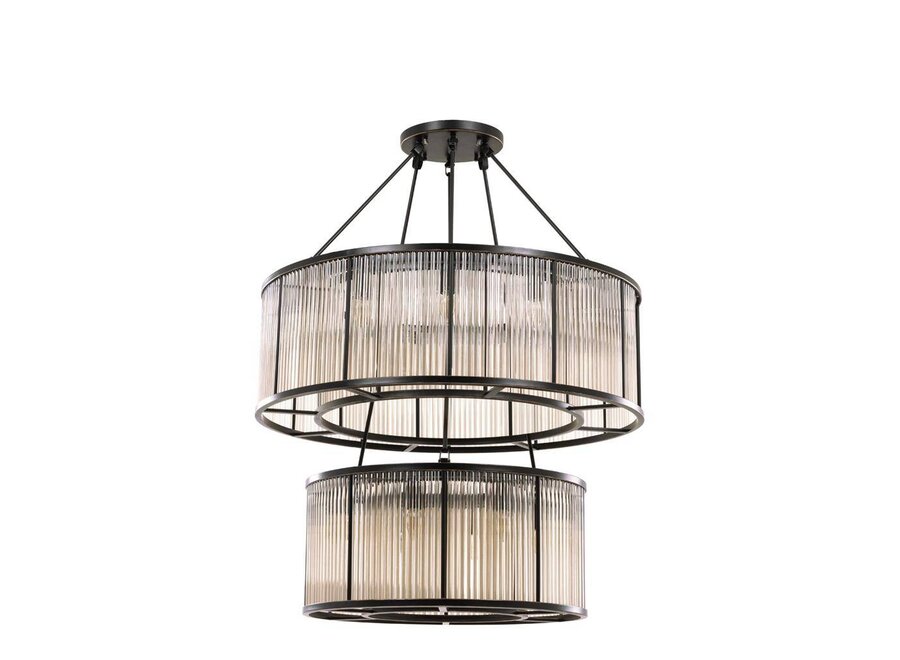 Kronleuchter 'Bernardi' mit einem Bronze-Vintage-Finish - OL