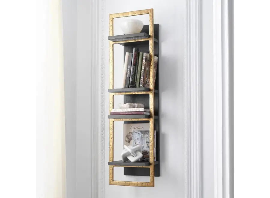 Wandschrank 'Belcanto' - Brushed brass finish
