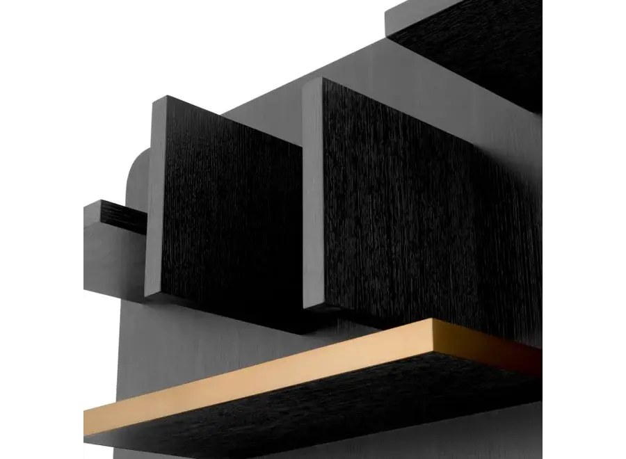 Wall cabinet 'Highgrove' - Brushed brass finish