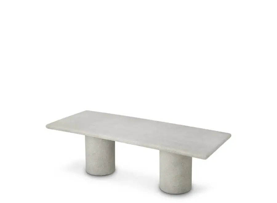 Dining table 'Cloverdale' -  Outdoor -Grey stone texture