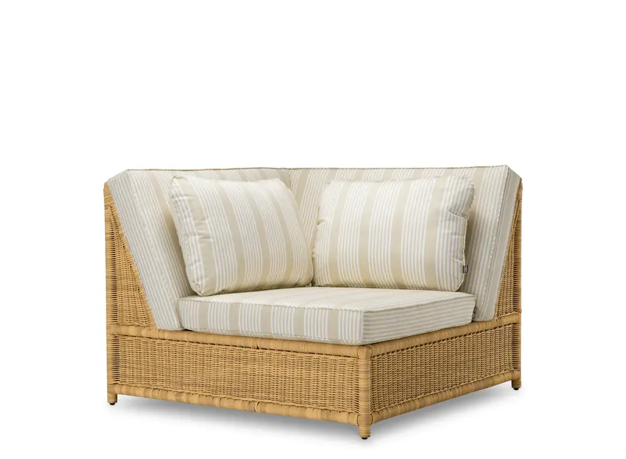 Chaise d'extérieur Modulaire 'Hampton' - corner