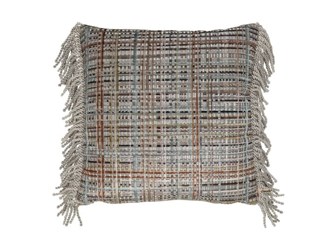 Coussin Christina Exclusive Grass + Bullion Silver