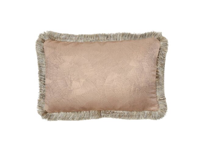 Kussen Cleon Nude + Fringe Gold