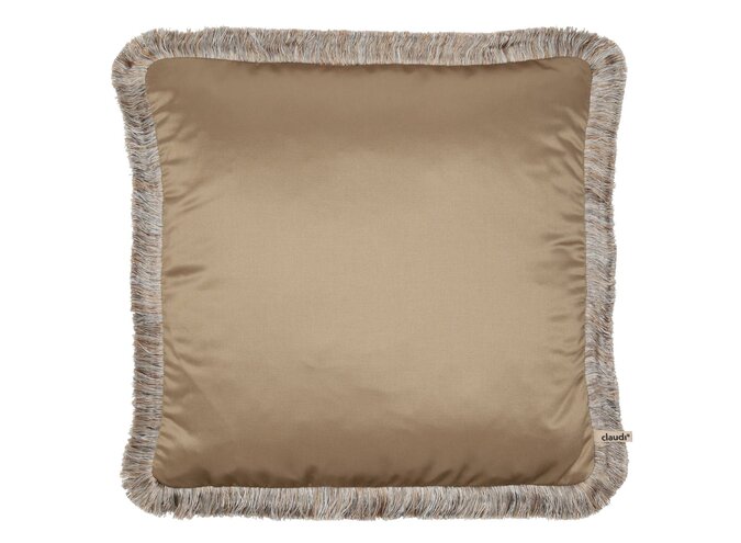 Kussen Dafne Dark Gold 922 + Fringe Gold