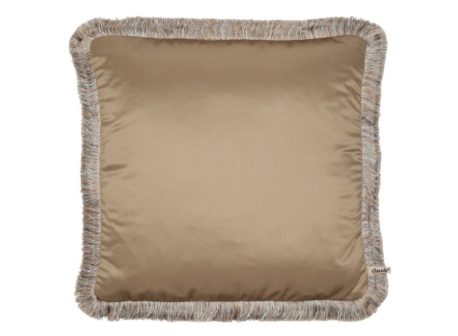 Coussin Dafne Dark Gold 922 + Fringe Gold