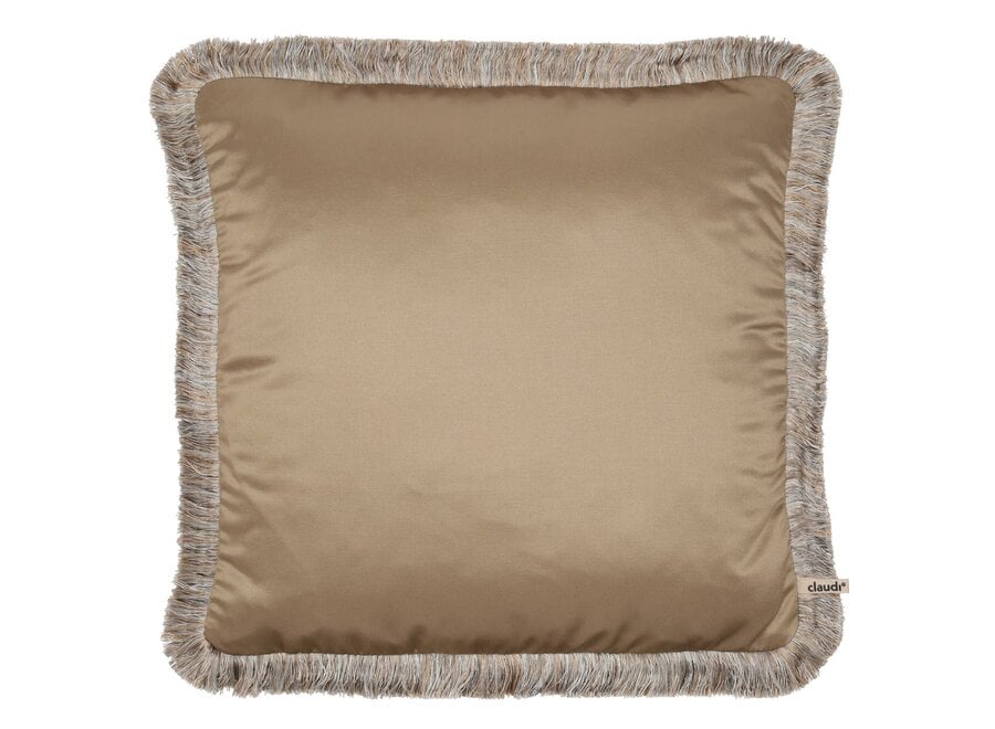 Cushion Dafne Dark Gold 922 + Fringe Gold