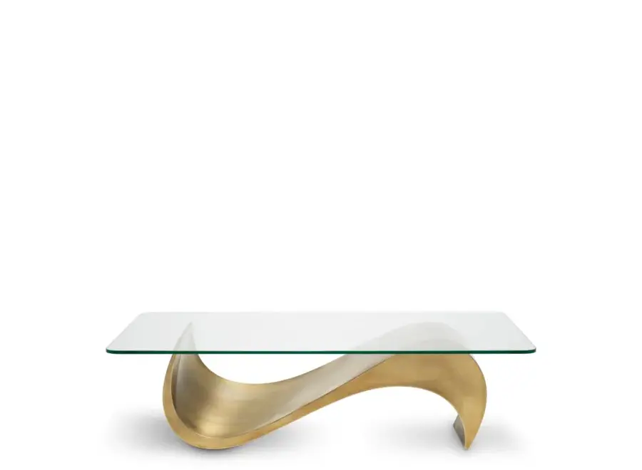 Table basse 'Chambertin' - Vintage brass finish