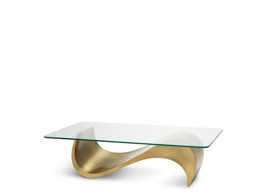 Table basse 'Chambertin' - Vintage brass finish