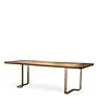 Dining table 'Rucello' - Light walnut veneer