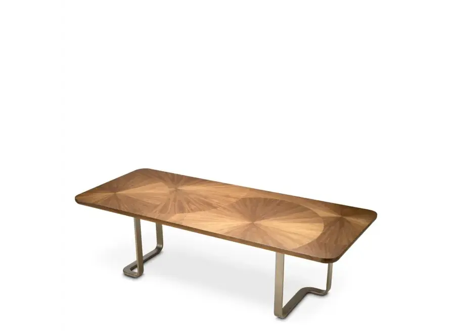 Eettafel 'Rucello' - Light walnut veneer