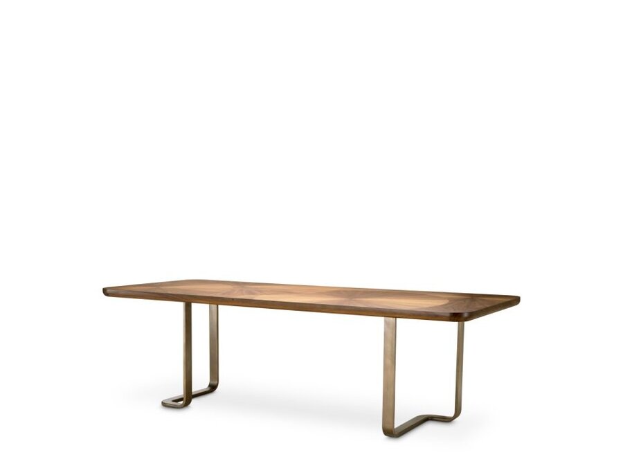 Eettafel 'Rucello' - Light walnut veneer