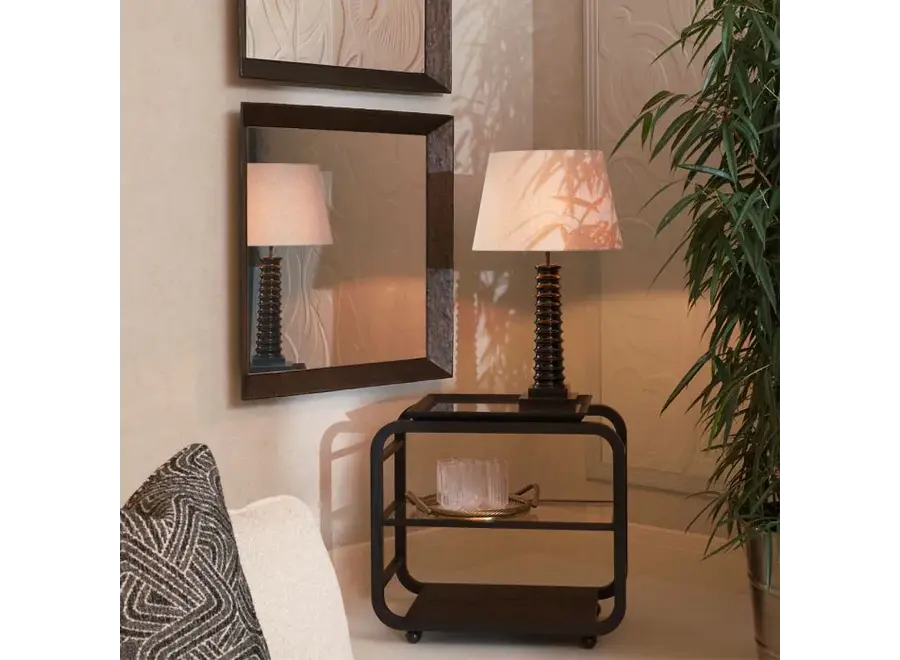 Miroir 'Othello' - square - bronze finish