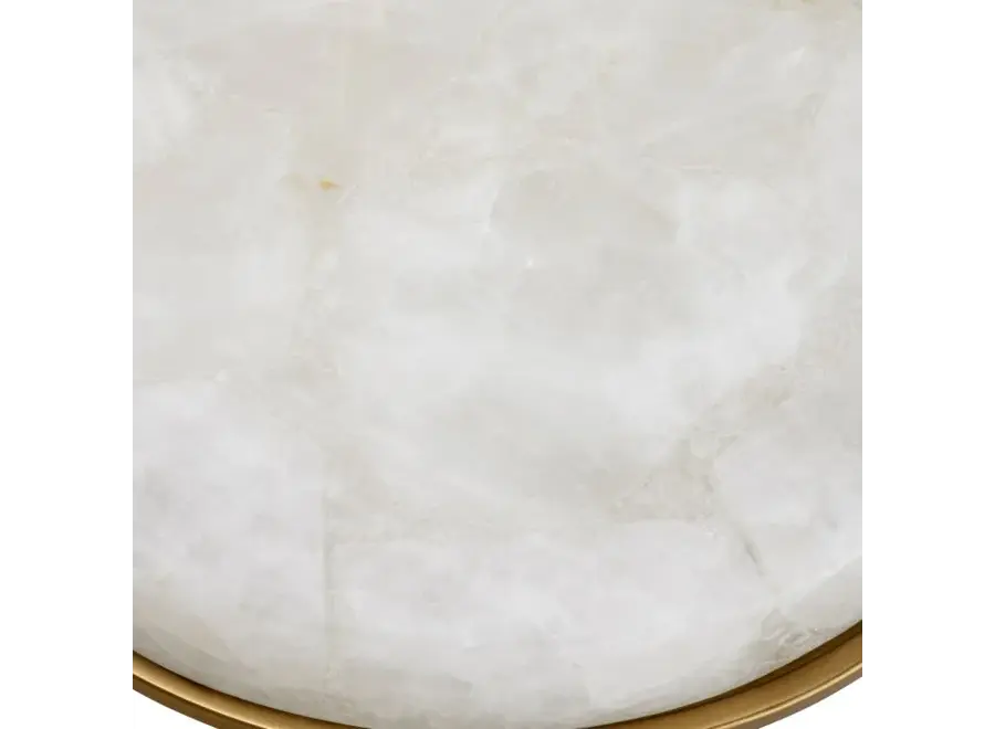 Side Table 'Hoxton' - Set of 2 - Brass/Chrystal
