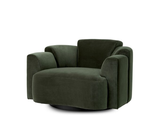 Drehsessel Marbella - Torrin green velvet