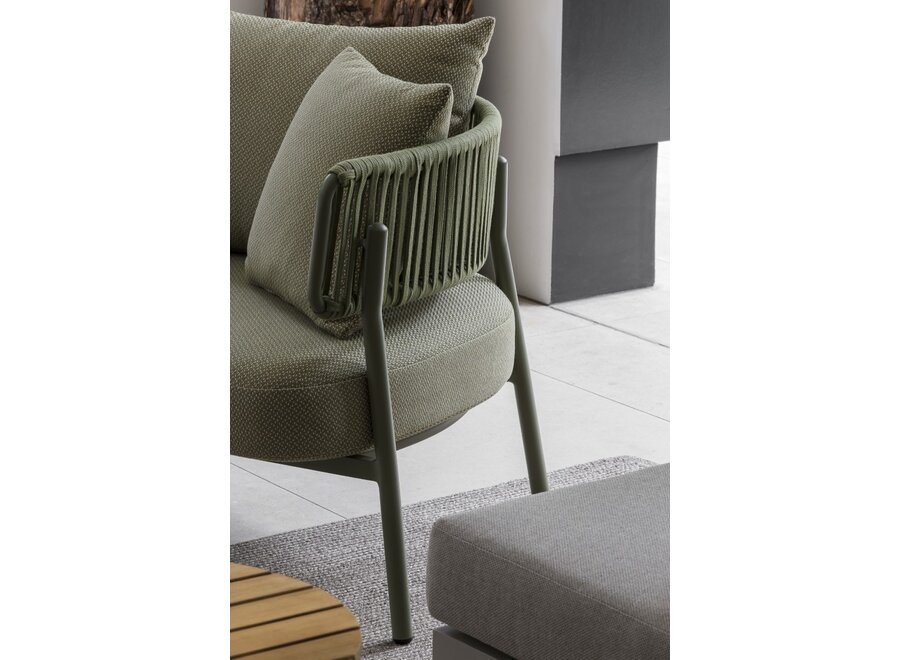 Chaise longue 'Santiago' - Olive