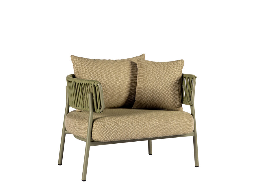 Chaise longue 'Santiago' - Olive