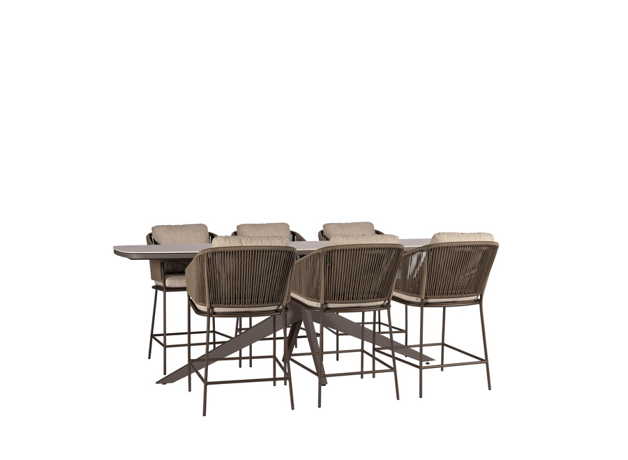 High dining chair 'Forio' - Bronze