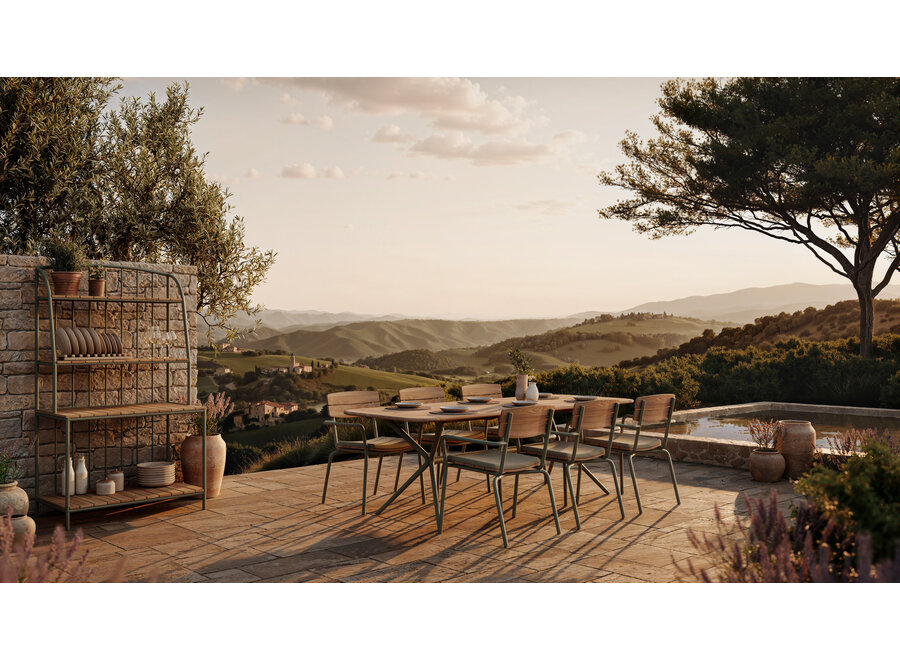 Dining table 'Camogli' - Rectangle - Olive