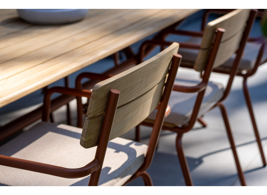 Eettafel 'Camogli' - Rectangle - Sienna