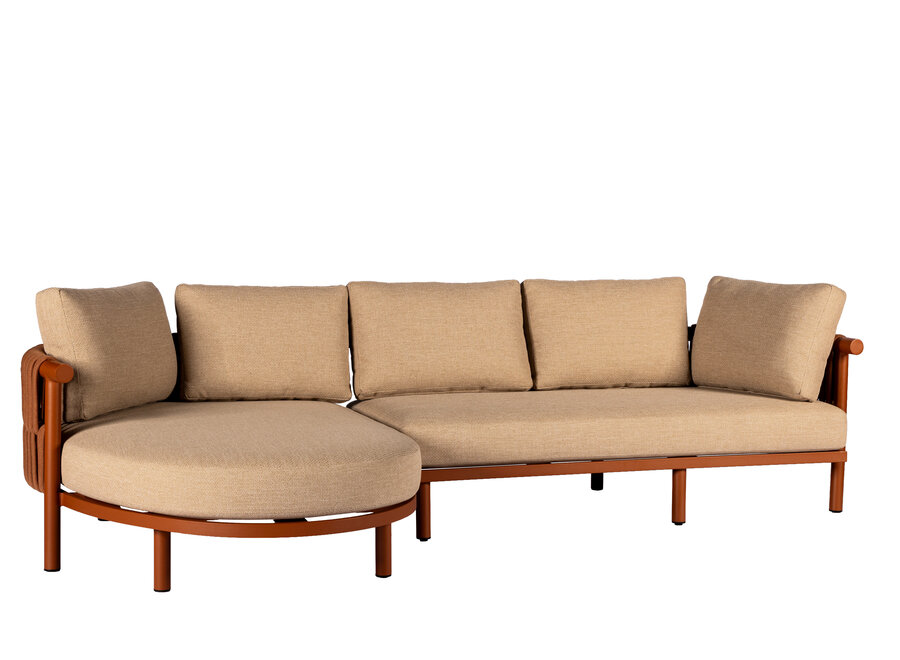 Chaise longue 'Murtoli' - Left + Divan Right - Sienna