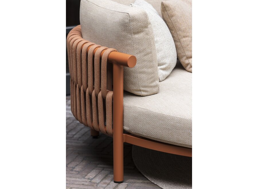 Chaise longue 'Murtoli' - Left + Divan Right - Sienna