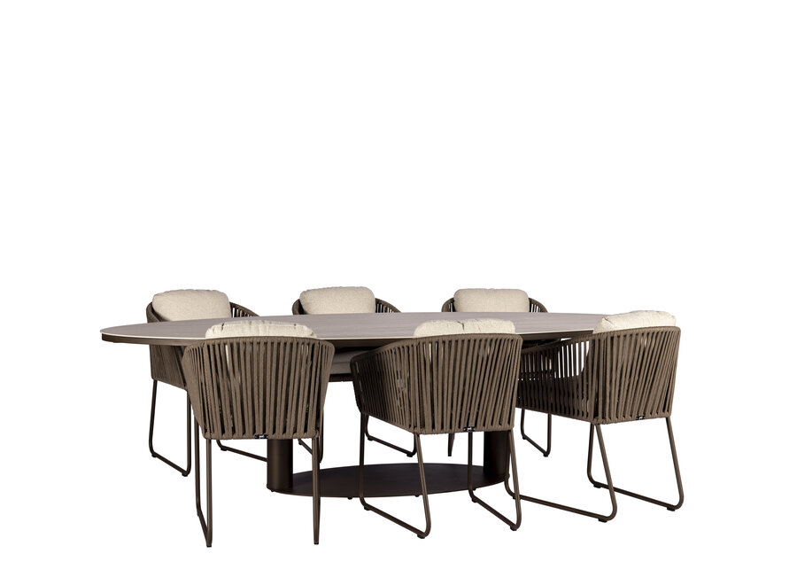 Dining table 'Covo' - Bronze