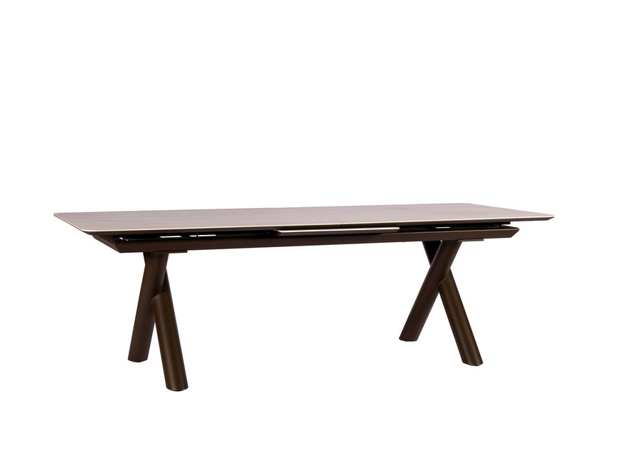 Uitschuifbare eettafel 'Maratea' - 240-300 cm - Bronze