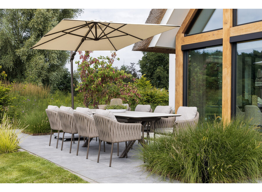 Uitschuifbare eettafel 'Maratea' - 240-300 cm - Bronze