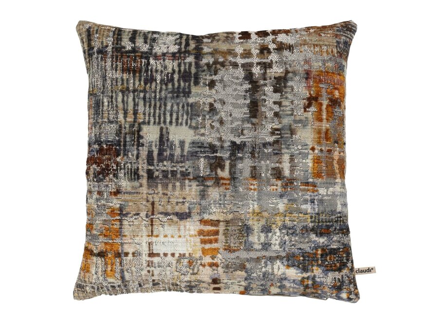 Coussin Quatier - Olive/Orange