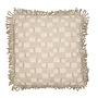 Dekoratives Kissen Marko Natural + Bullion Fringe Linen