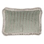 Decorative cushion Zebulla Mint + Fringe Silver/Stone