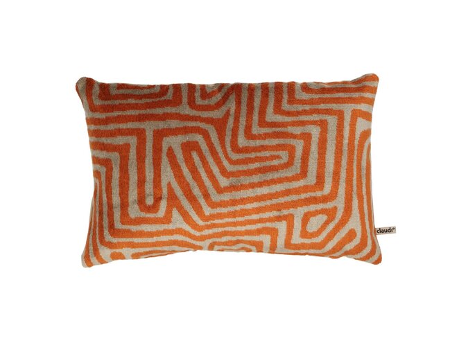 Cushion Zoela Taupe/Brique